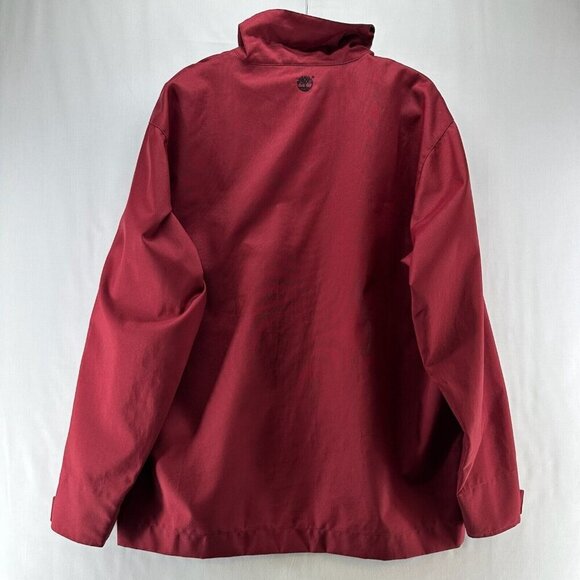 Timberland Jacket Mens Sz M Performance Weathergear Windbreaker Waterproof Red - Picture 3 of 12